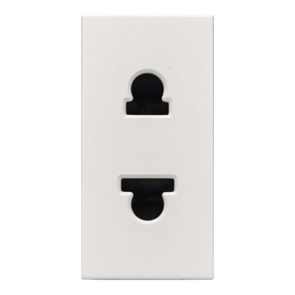 Розетка Zenit одинарна без заземлення 1 модуль Білий (2CLA213500N1101)