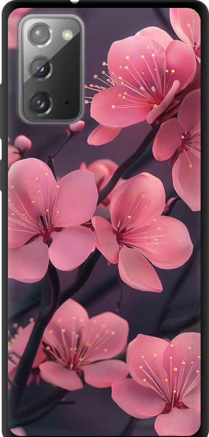 Чехол на Samsung Galaxy Note 20 Пурпурная сакура (6075b-2036-42517)