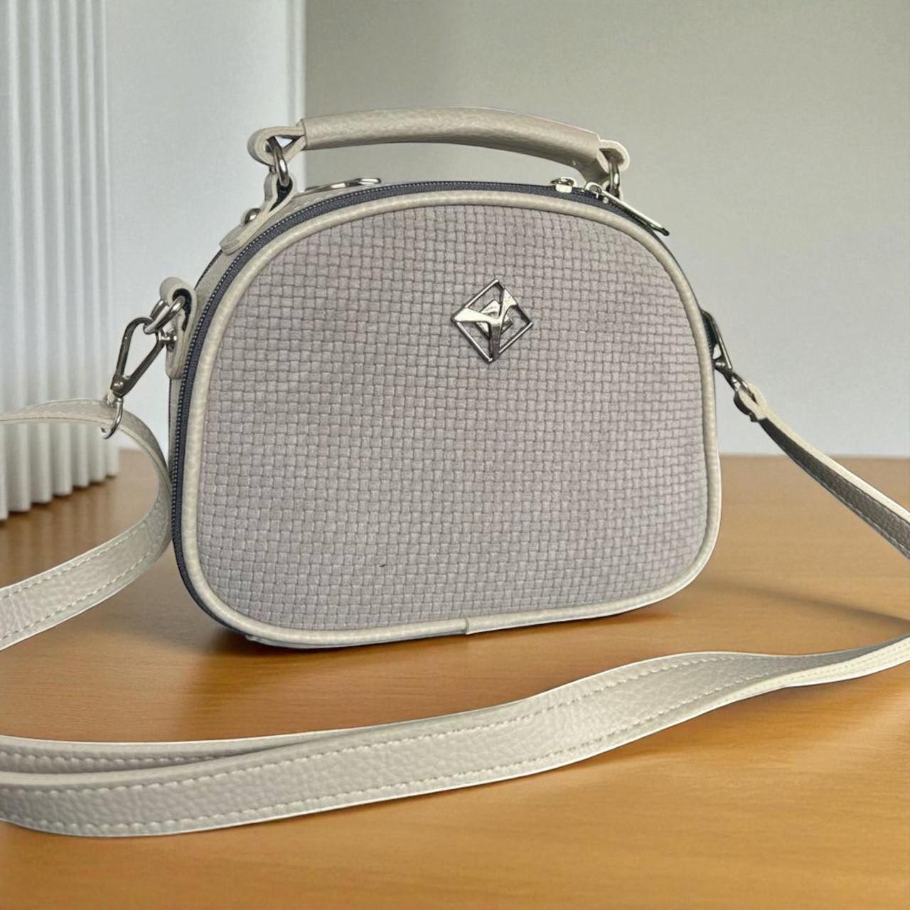 Сумка женская кросс-боди с экокожи и замши Серый (2732973303) Сумка женская кросс-боди с экокожи и замши Серый (2732973303)