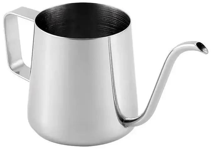 Заварочный чайник KSL из нержавеющей стали с длинным тонким носиком 350 мл Серебристый (350-222) Заварочный чайник KSL из нержавеющей стали с длинным тонким носиком 350 мл Серебристый (350-222)