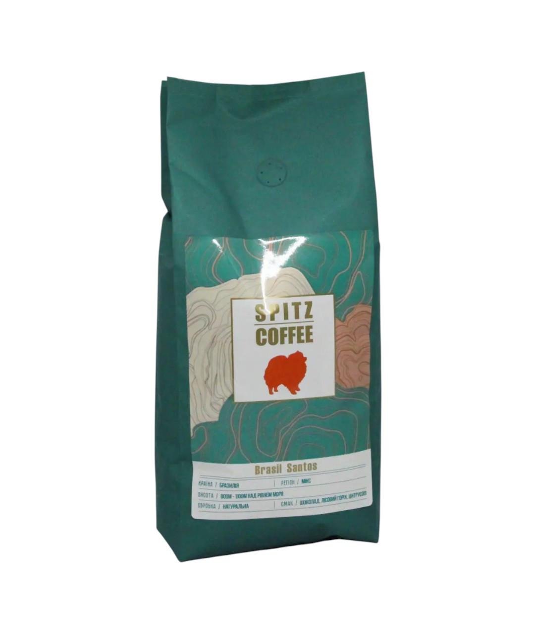 Кофе в зернах SPITZ Coffee Бразильский сантос 1000 г (OS-SPITZ-Santos-1000)