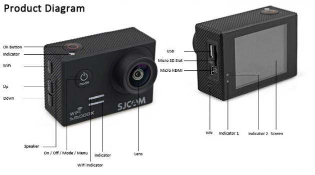 Екшн камера SJCAM SJ5000x Elite 4k Чорний - фото 4