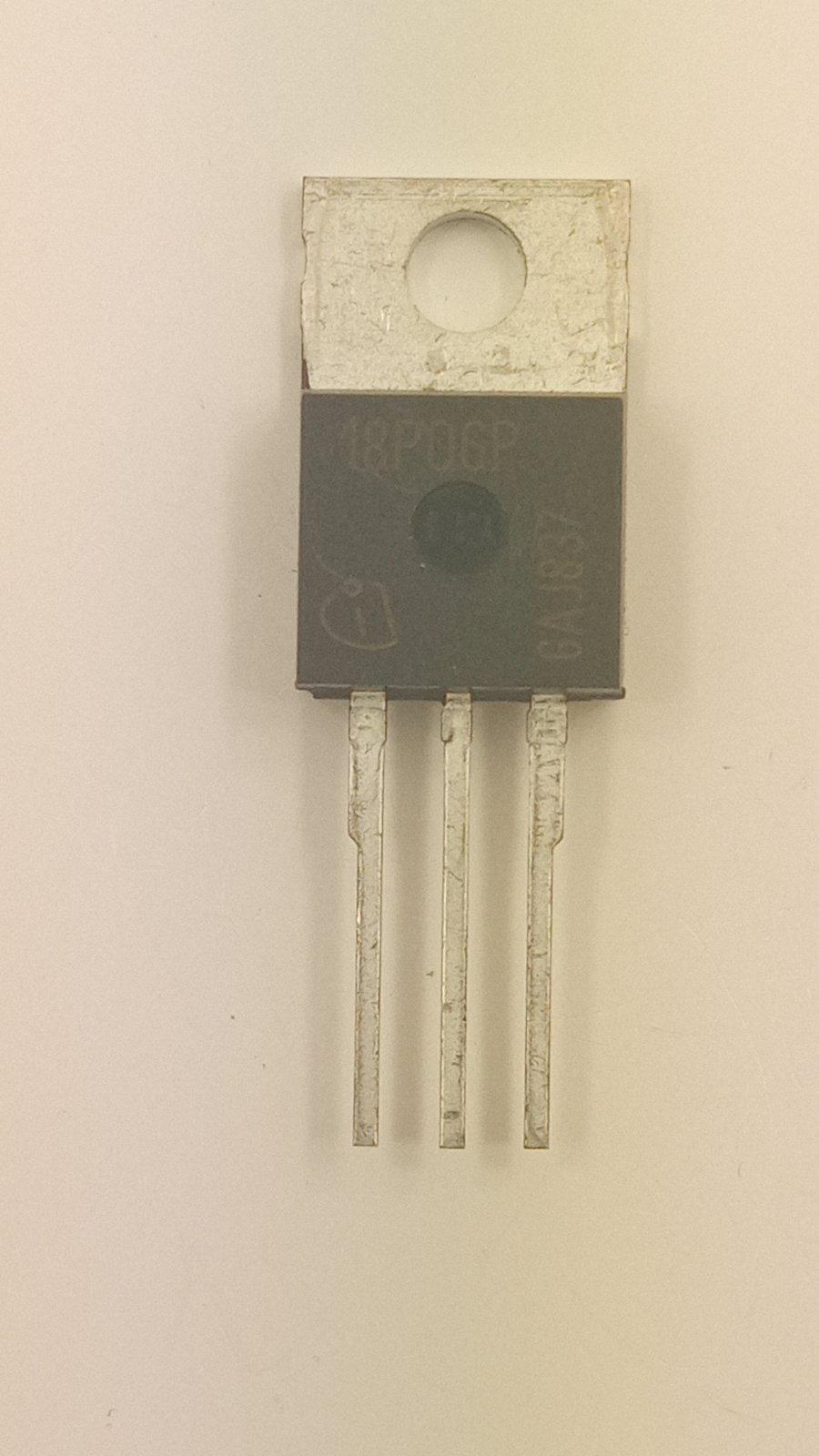 Транзистор SPP18P06P p-channel 60V 18A 0,13Om TO-220 (08672)