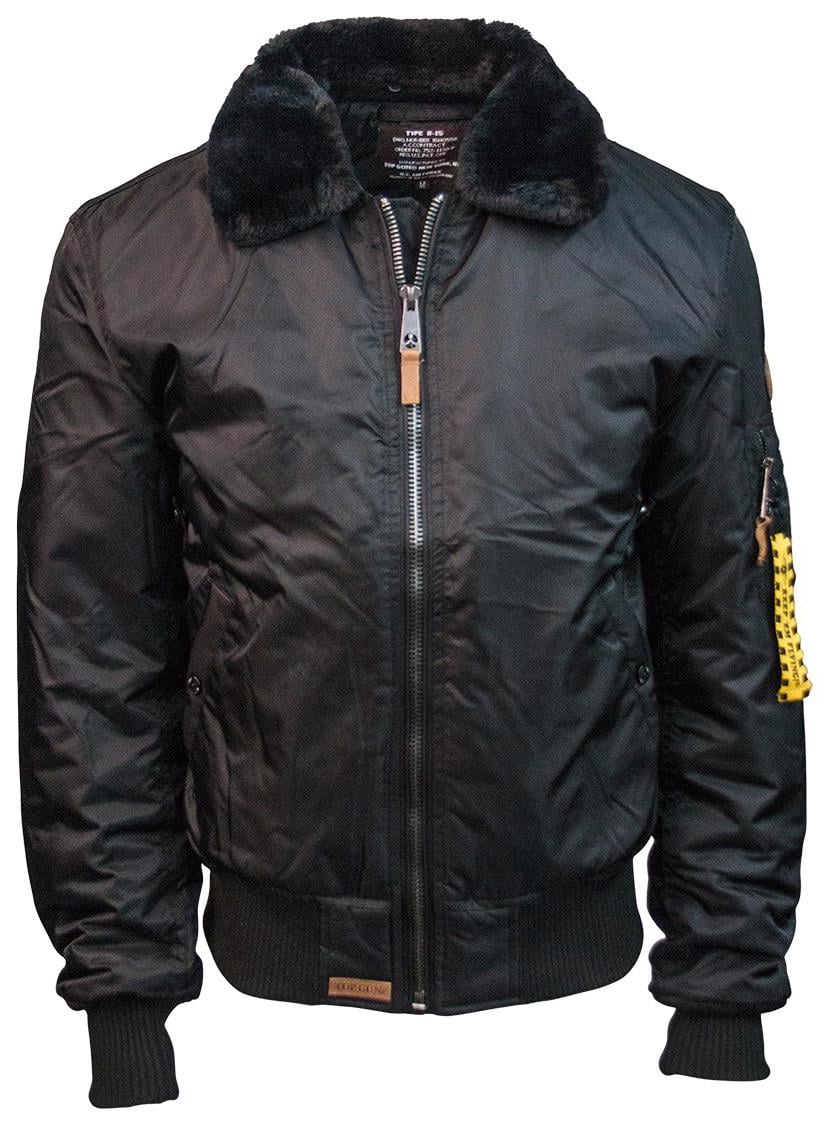 Бомбер Top Gun B-15 Flight Bomber Jacket L Black (TGJ1542BL)