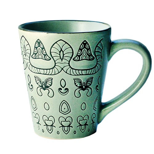 Чашка LOS’K Butterfly Forest 360 мл Green (L0420-43B-003-M2)