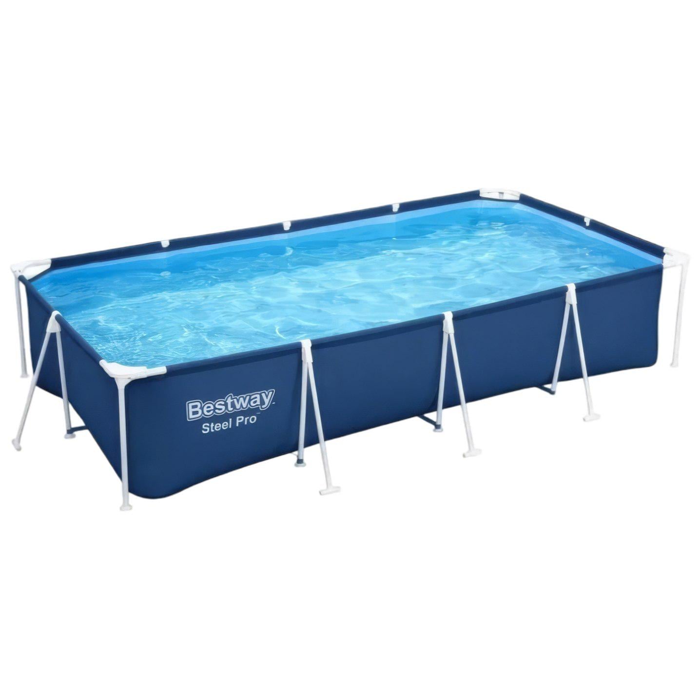 Бассейн каркасный Bestway 56405 прямоугольный 400×211×81 см 5700 л с ремкомплектом (35279842)