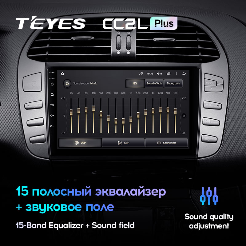 Автомагнитола штатная Teyes CC2L Plus для Fiat Bravo 198 2 II 2007-2014 Android 2/32 Гб (1572507568) - фото 4