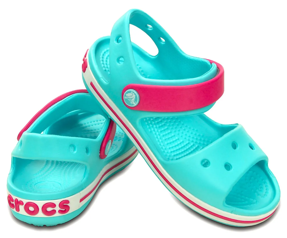 Сандалі для дівчинки Crocs Crocband Sandal kids р. 28/29 Pool/Candy Pink (6012)