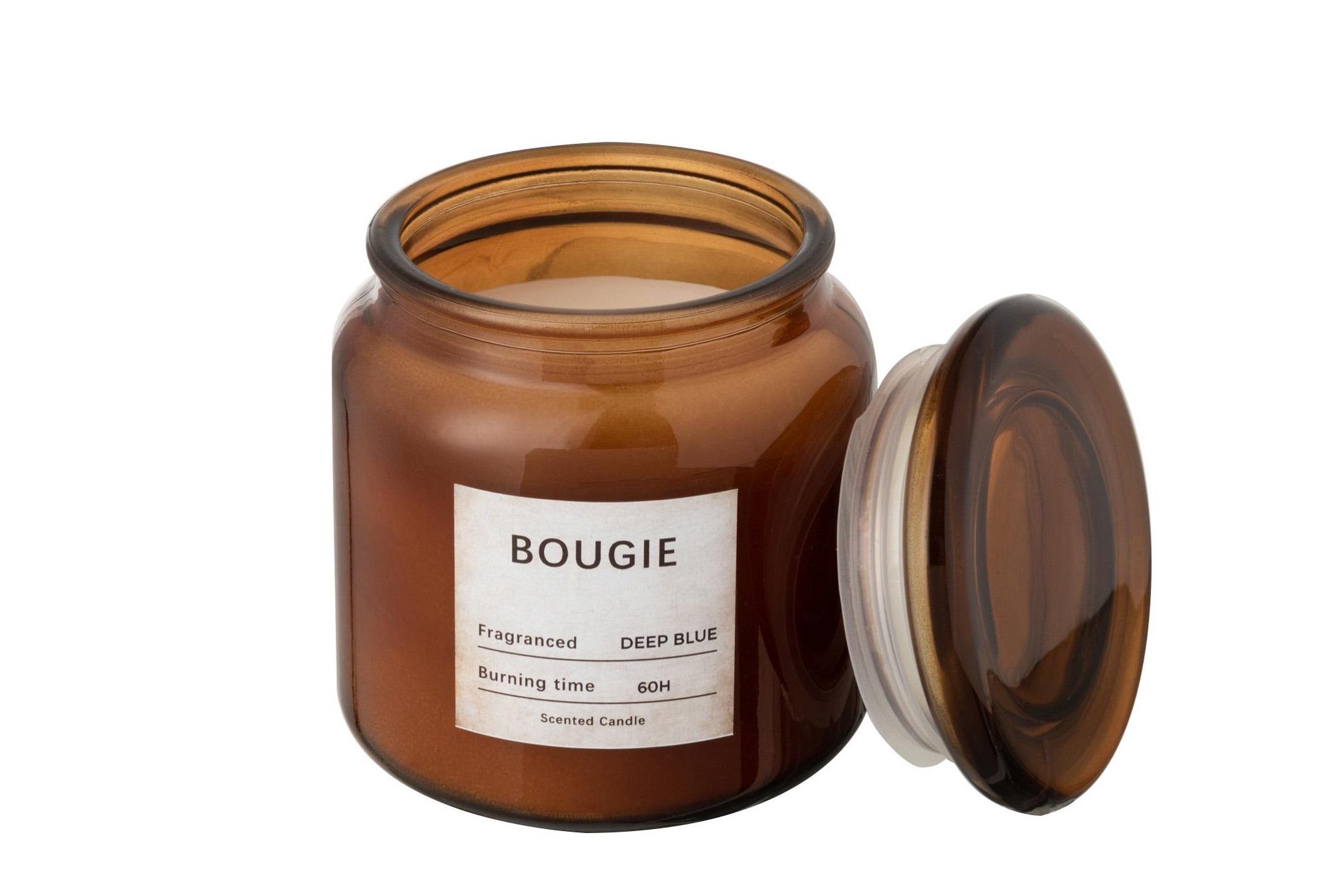 Свеча ароматическая J-LINE в стеклянной баночке с крышкой грейпфрут/бергамот/магнолия