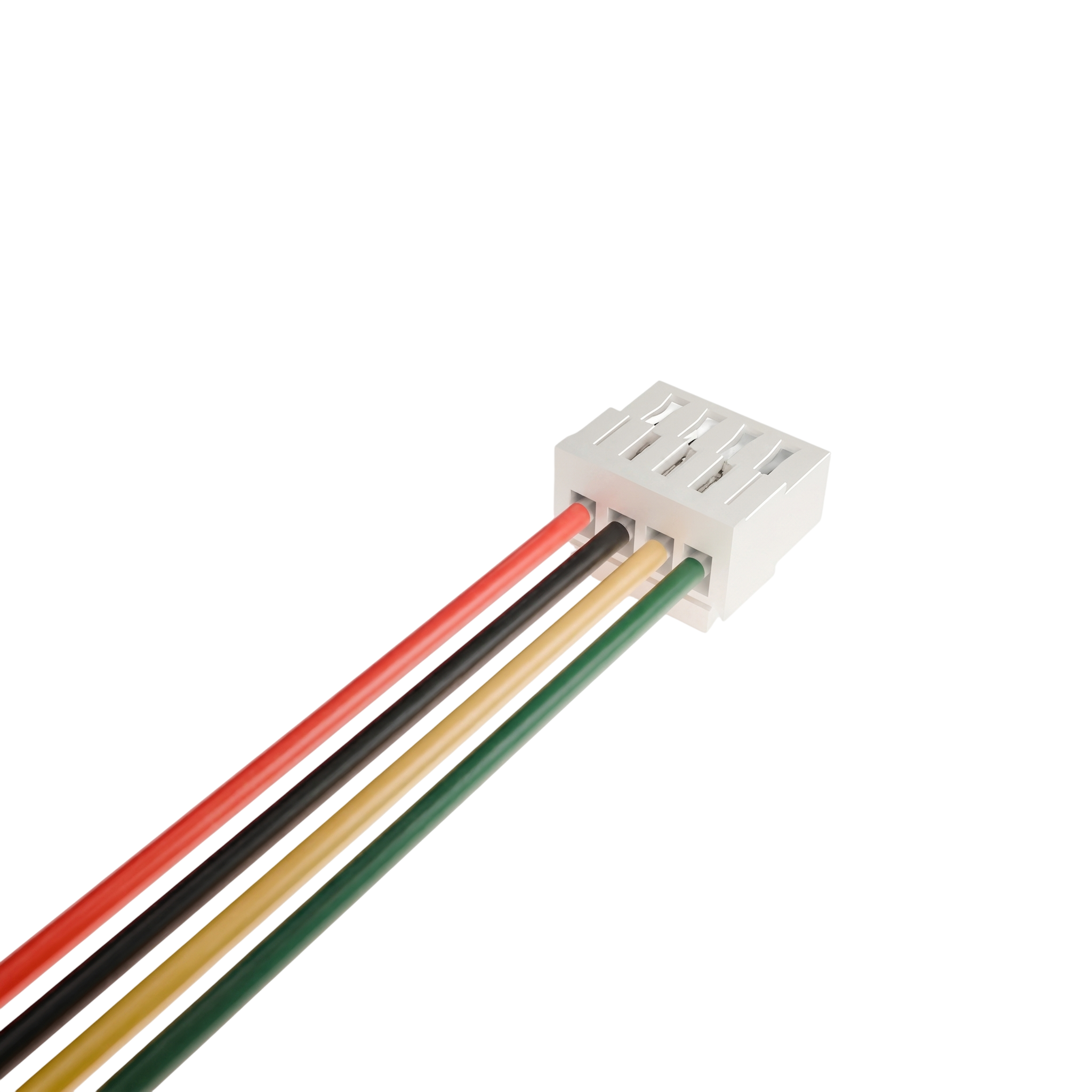 Кабель ПВХ 28AWG 200 мм с разъемом JST GH1.25 Female с защелкой 4P (GH1.25_200_4P_F)