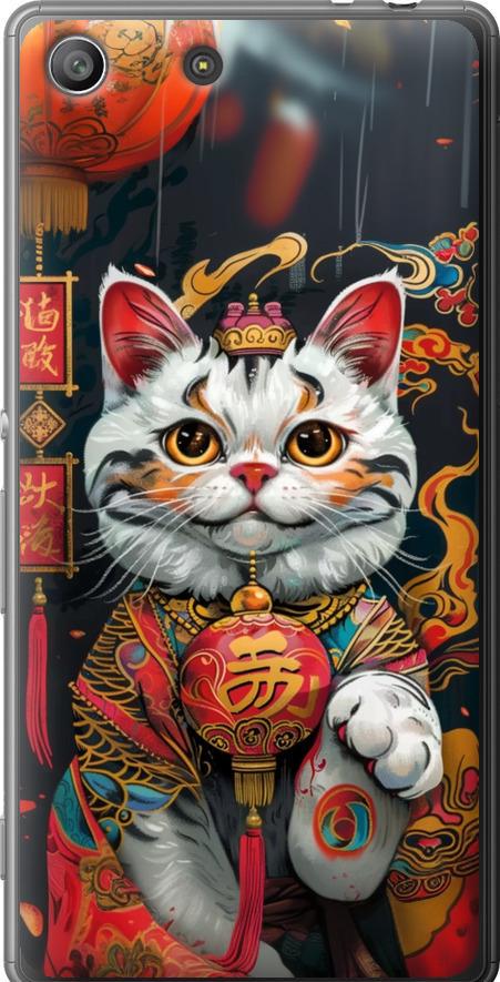 Чехол на Sony Xperia M5 E5633 China Cat v2 (6135u-217-42517) Чехол на Sony Xperia M5 E5633 China Cat v2 (6135u-217-42517)