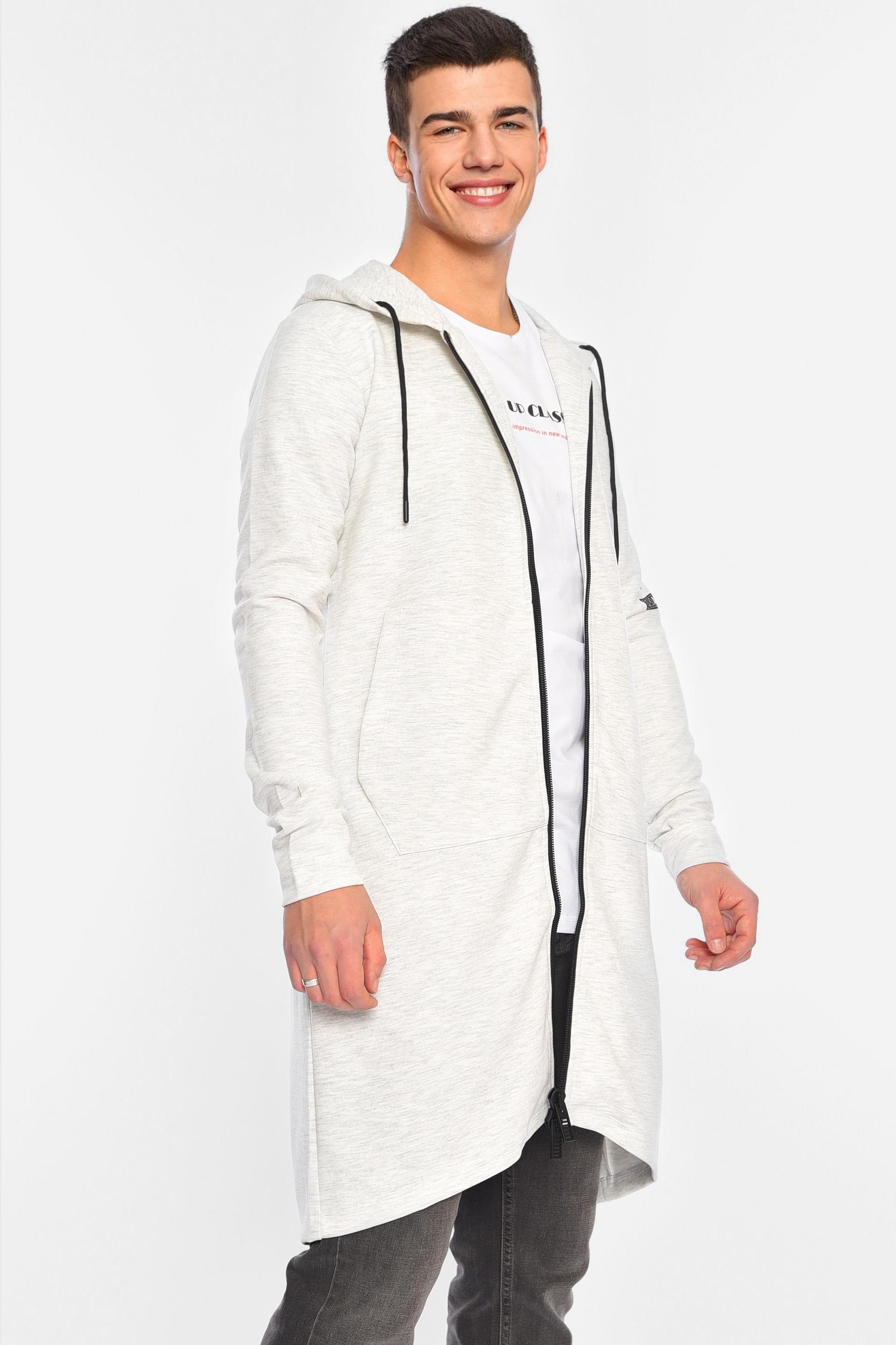 Кардиган мужской удлиненный 2XL Серый (195076) - фото 2