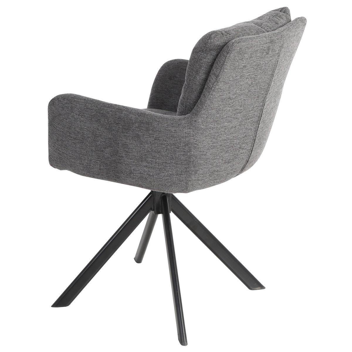 Стул кухонный Intarsio HUNTER ткань оборот 180° Черный/Темно-серый (HUNTERDGY) - фото 4 Стул кухонный Intarsio HUNTER ткань оборот 180° Черный/Темно-серый (HUNTERDGY) - фото 4