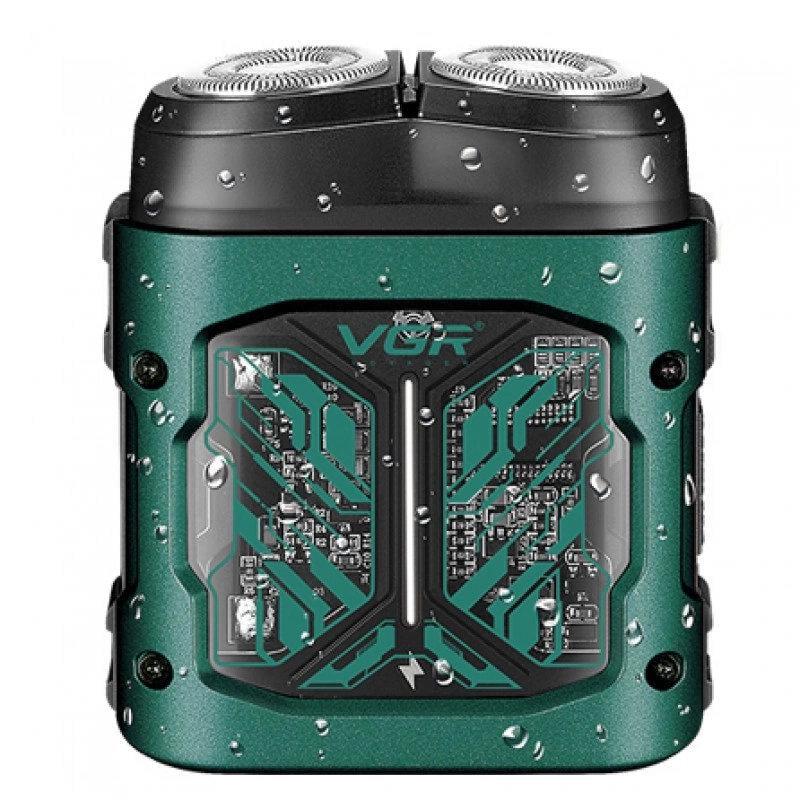 Электробритва роторная VGR V-344 8000 об/мин 400 mAh влагостойкая Зеленый (2741177359)