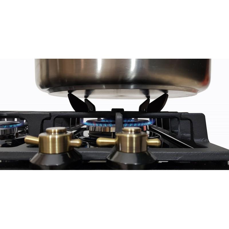 Варильна поверхня газова Luxor RG 650 BGL KUP з підставкою для Wok (22694349) - фото 4