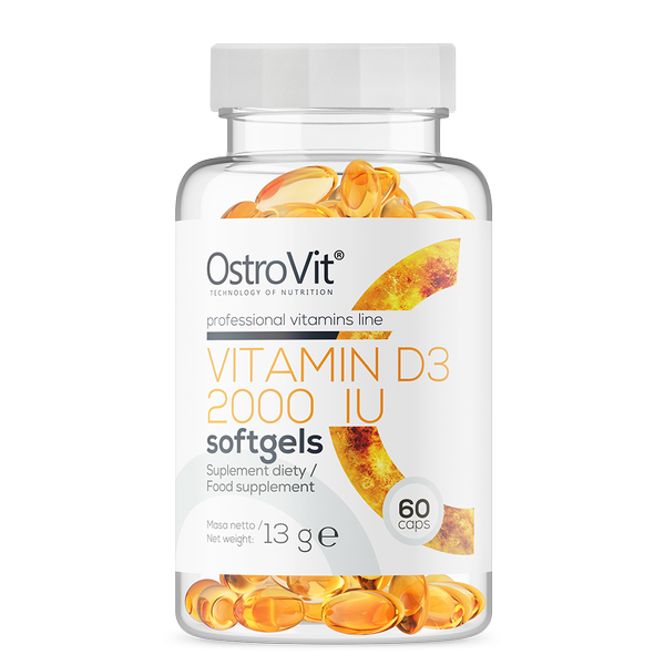 Вітаміни Ostrovit Vitamin d3 200 iu softgels 60 капс.