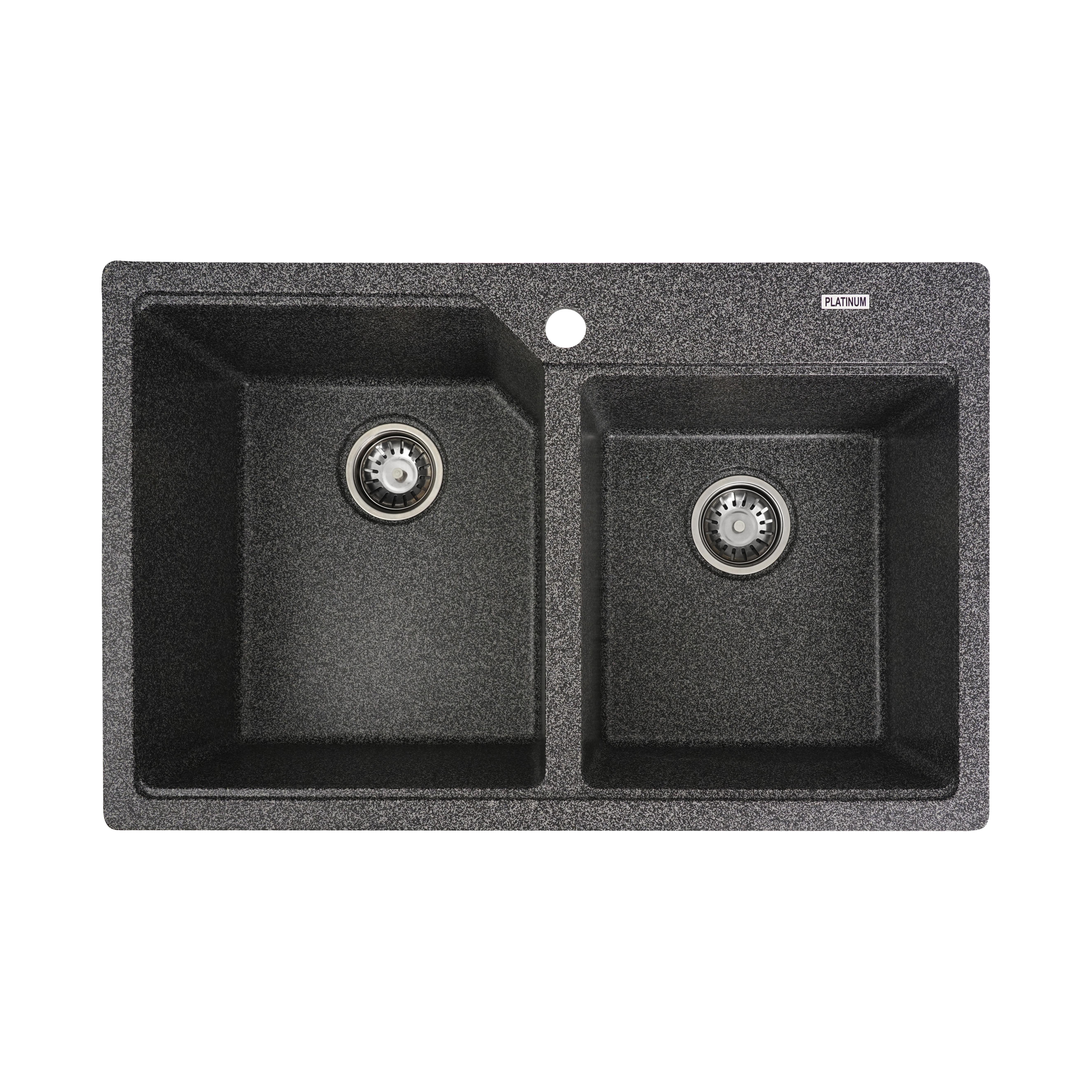 Мойка для кухни Platinum 7850 Harmony гранит матовый Графитовый - фото 1