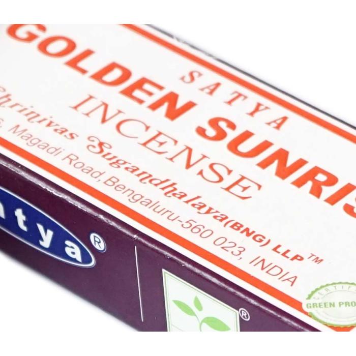 Аромапалочки Satya Golden Sunrise Золотой восход 15 г (9130926) - фото 2