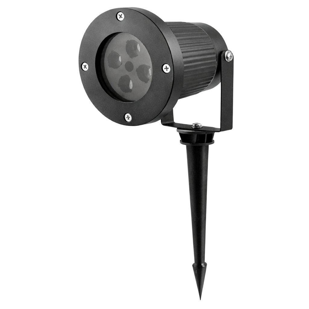 Лазерный проектор светодиодный 326-2 12 изображений Черный водостойкий (31330273)