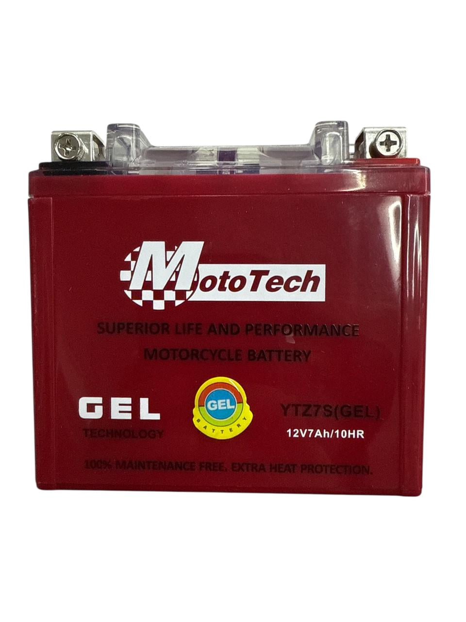 Аккумулятор 12В 7А YTZ7S гелевой MotoTech Красный (2849924754) Аккумулятор 12В 7А YTZ7S гелевой MotoTech Красный (2849924754)