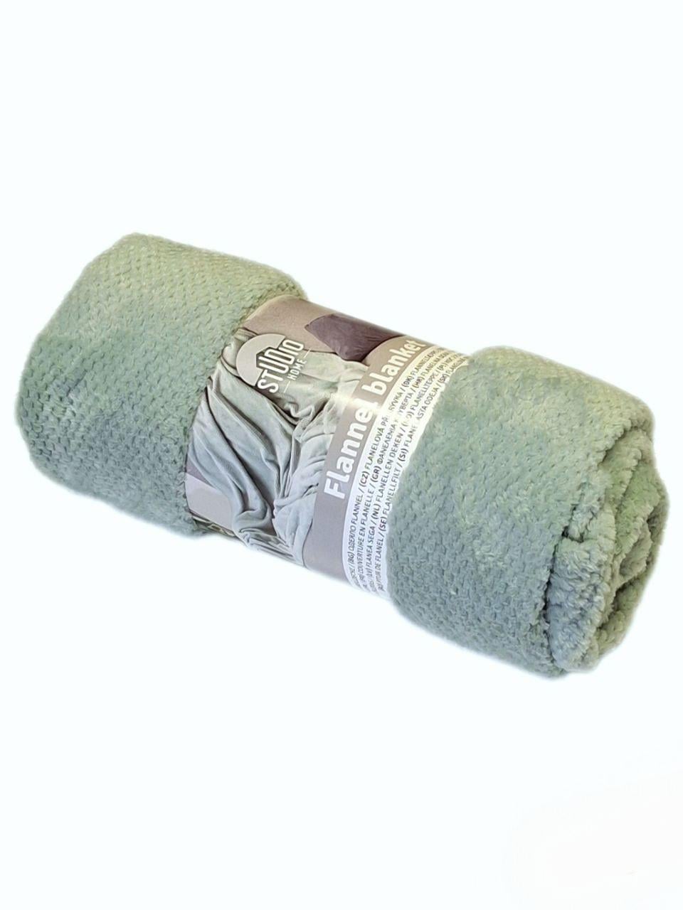 Плед флисовый Flannel Blanket 140х180 см Мятный (2314)