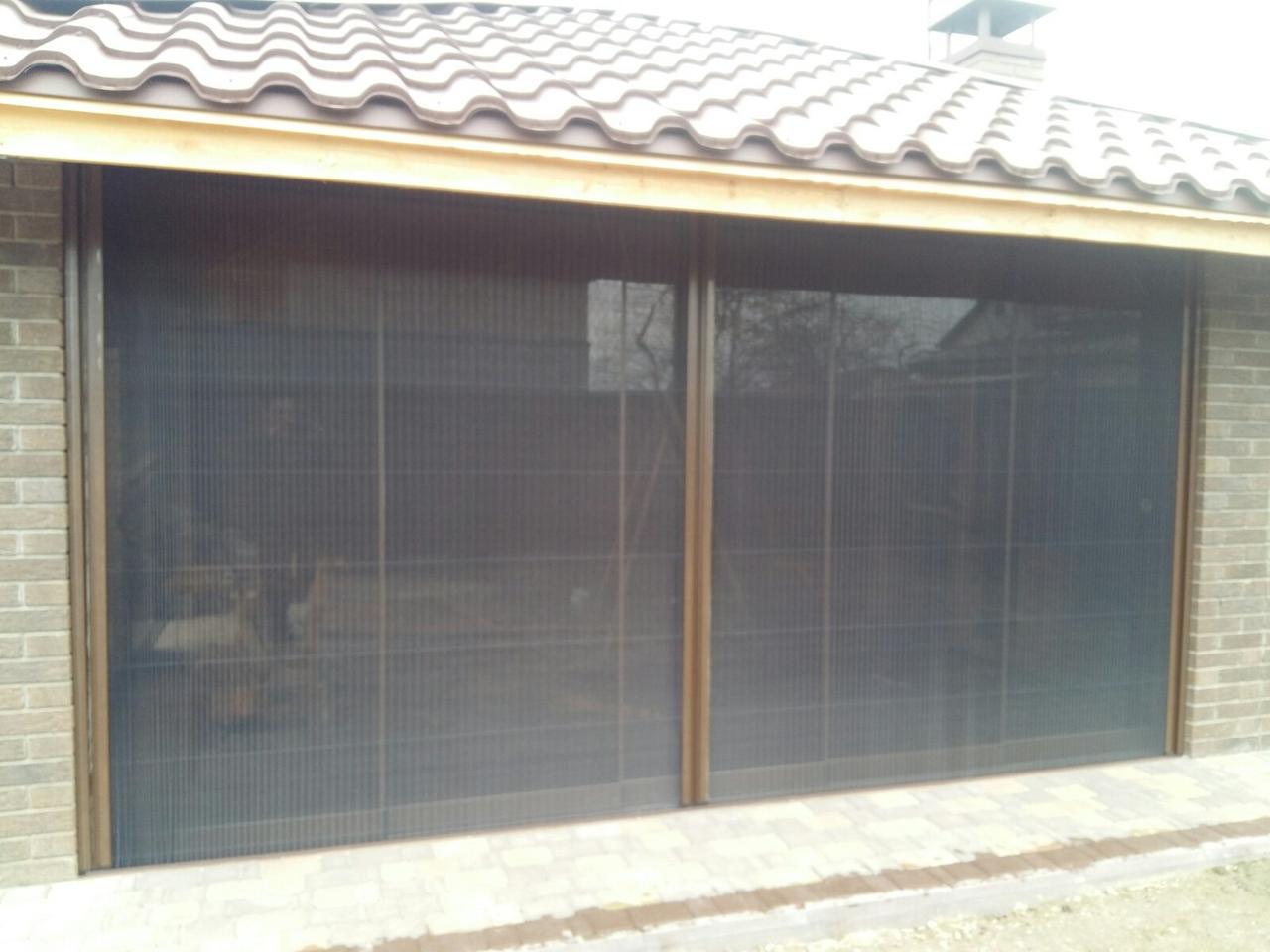 Москітна сітка пліссе з внутрішнім кріпленням для вікон/дверей на балкон/лоджію Коричневий (2712378581) - фото 4 Москітна сітка пліссе з внутрішнім кріпленням для вікон/дверей на балкон/лоджію Коричневий (2712378581) - фото 4