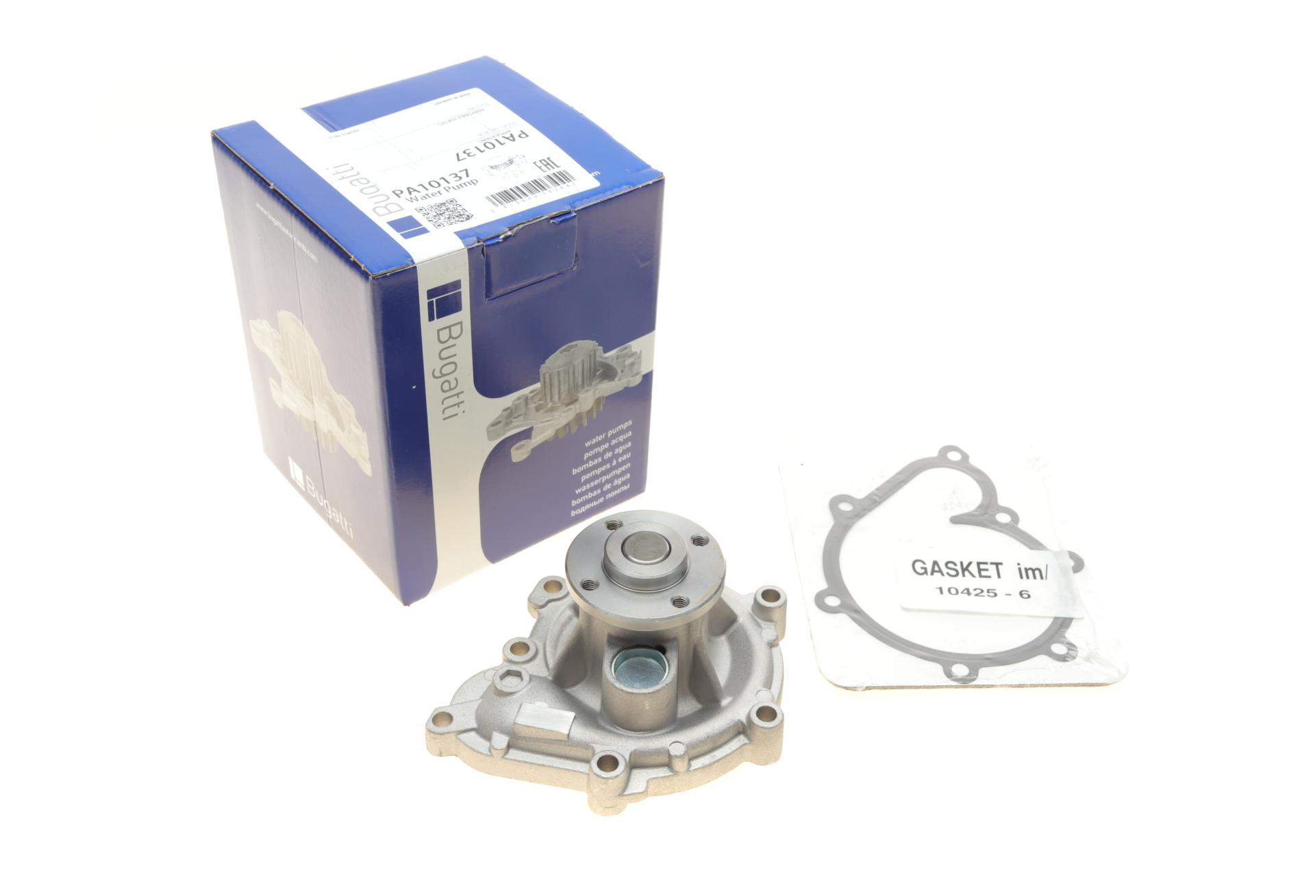 Насос воды Bugatti Volvo S80/CX90 05-12 R/B 6 лопаток PA10137 (25589095)