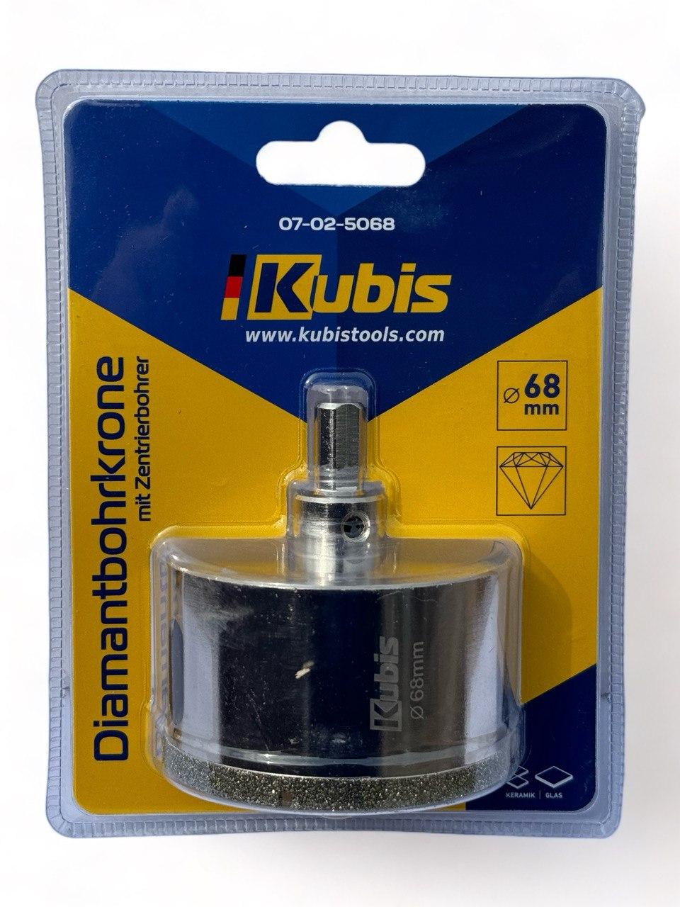 Свердло корончасте алмазне Kubis Vacuum Brazed 68 (07-02-5068)