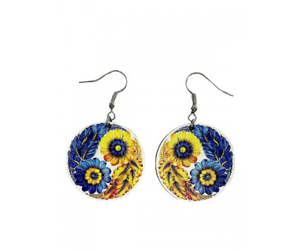 Серьги деревянные №5 (30379183)