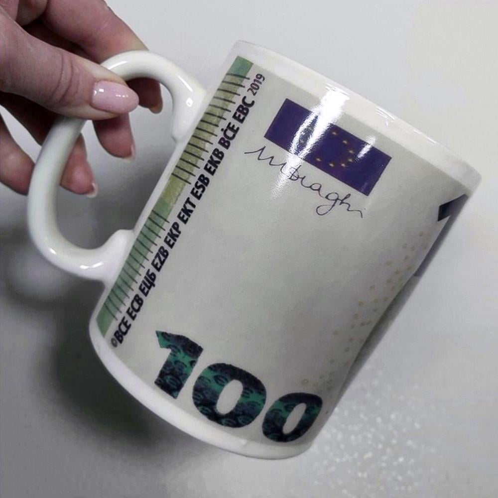 Большая керамическая кружка "Евро", 1 литр - фото 5