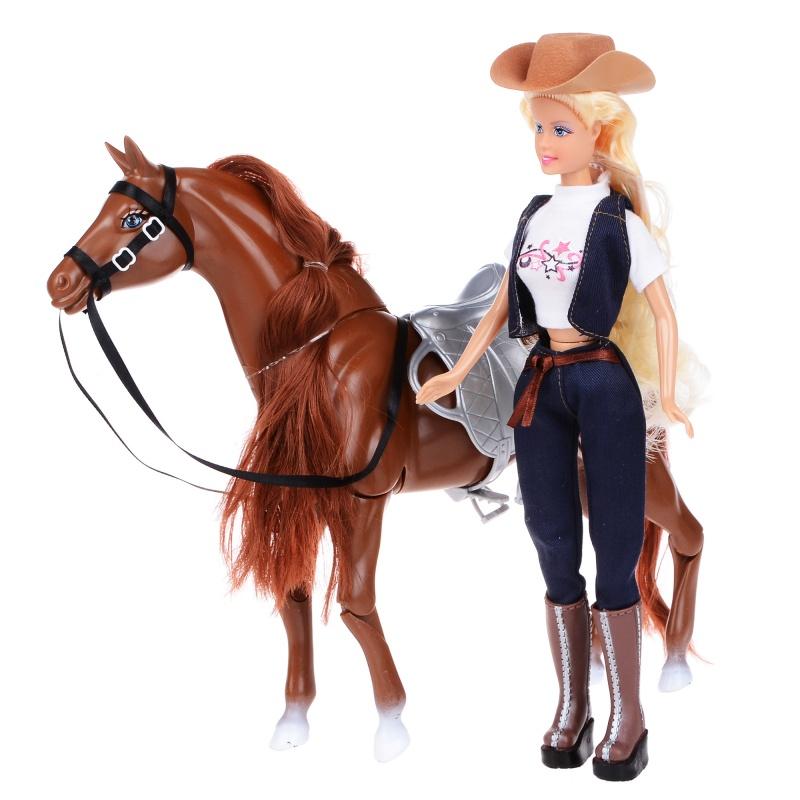 Кукла Люси всадница с лошадью (ID77)