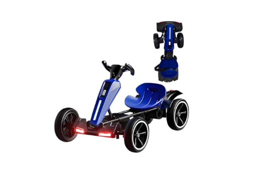 Дитячий електрокарт складаний Bambi M 6277EBR-3 пульт/світло/музика (М6277 Blue) - фото 3 Дитячий електрокарт складаний Bambi M 6277EBR-3 пульт/світло/музика (М6277 Blue) - фото 3