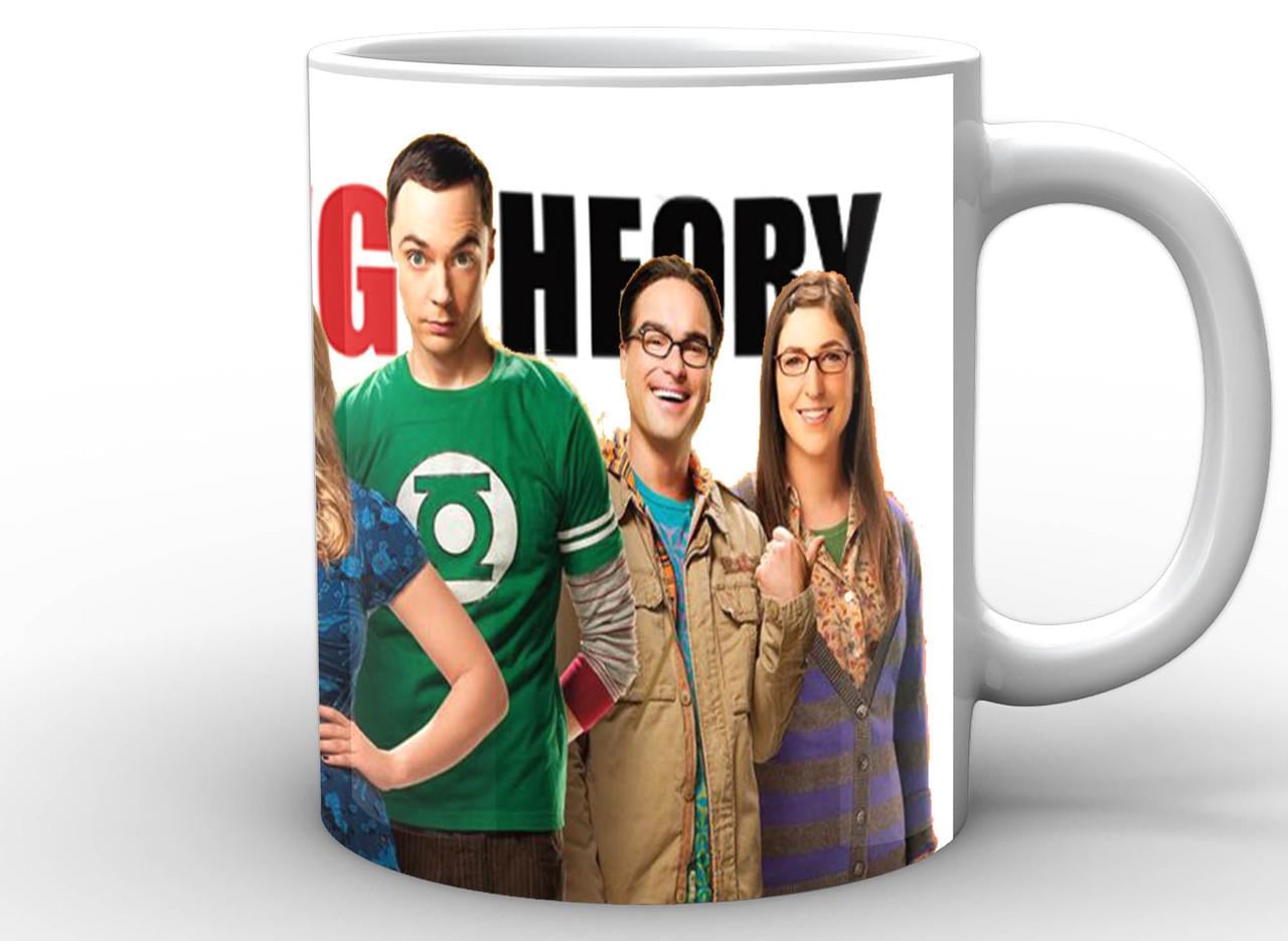 Чашка GeekLand The Big Bang Theory на фоне эмблемы 330 мл (BB.002.06)