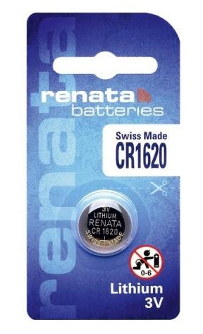 Батарейка Renata CR1620 Lithium 3V 1 шт. (1988678324) - фото 1