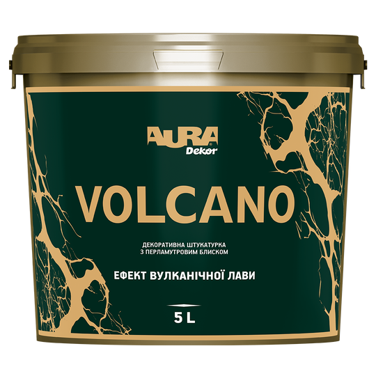 Штукатурка декоративная с перламутровым блеском Aura Volcano 5 л