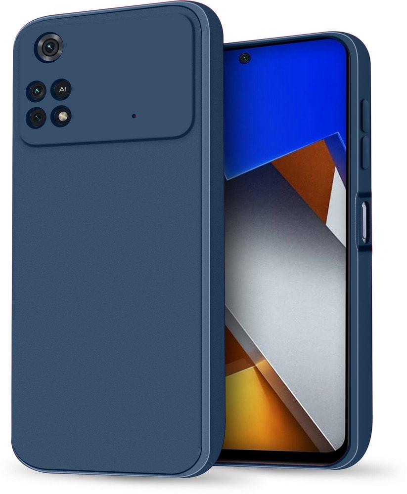 Силиконовый чехол HardCorner Xiaomi Poco M4 Pro 4G (с микрофиброй) Blue (35429-28)