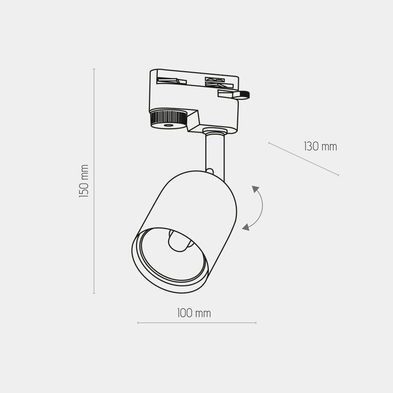 Трековый светильник TK-Lighting Tracer GU10 BK 4498 - фото 2