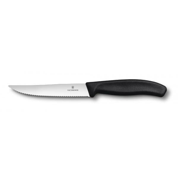 Нож кухонный серрейтор Victorinox Vx67933.12 Swiss Classic Steak&Pizza 235 мм Черный