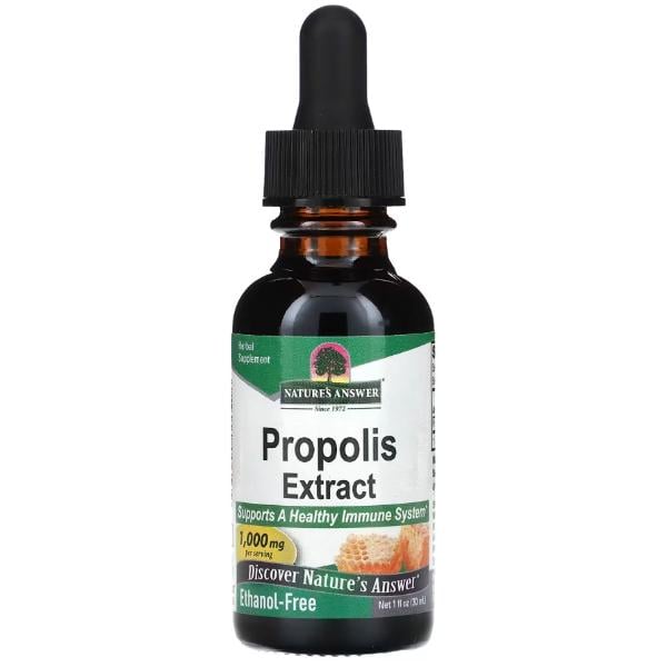 Натуральна добавка для імунітету Nature's Answer Propolis Extract 1000 мг 30 мл/30 порцій (23712992)