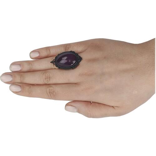 Кільце Seta Decor Королева Гертруда (24-565BLK-Plum) Кільце Seta Decor Королева Гертруда (24-565BLK-Plum)