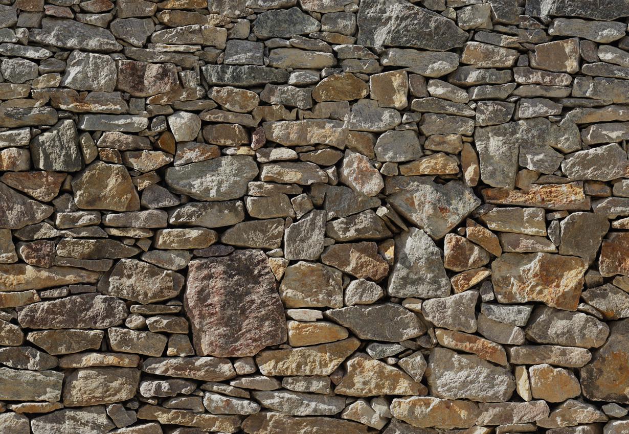 Обои Панно Komar Stone Wall флизелиновые моющие 368х248 см (8NW-727)