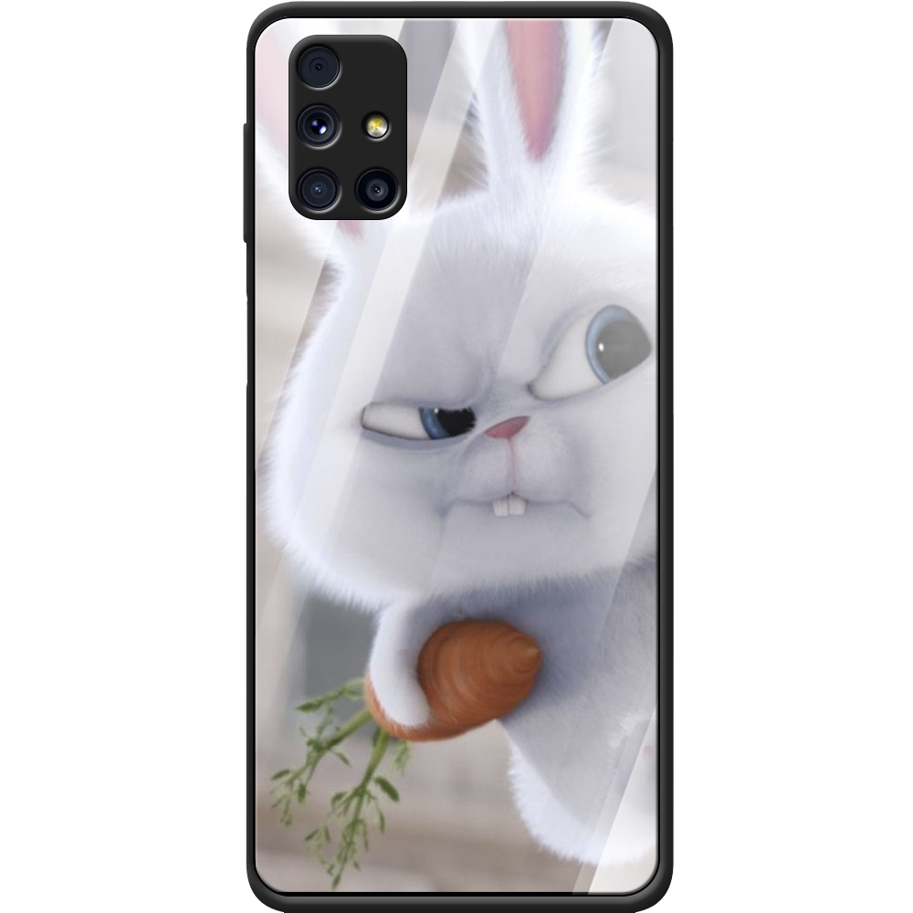 Чехол Boxface Samsung M317 Galaxy M31s Rabbit Snowball Черный силикон со стеклом (40942-up1116-41115)