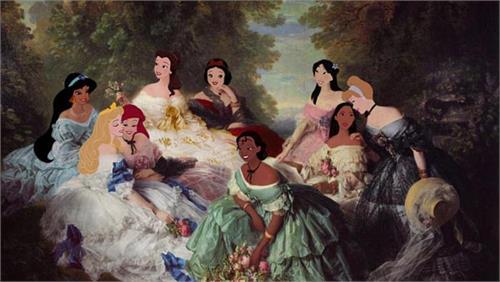 Фотообои Artside Принцессы Дисней в стиле ренессанса 22310202039 Фотообои Artside Принцессы Дисней в стиле ренессанса 22310202039