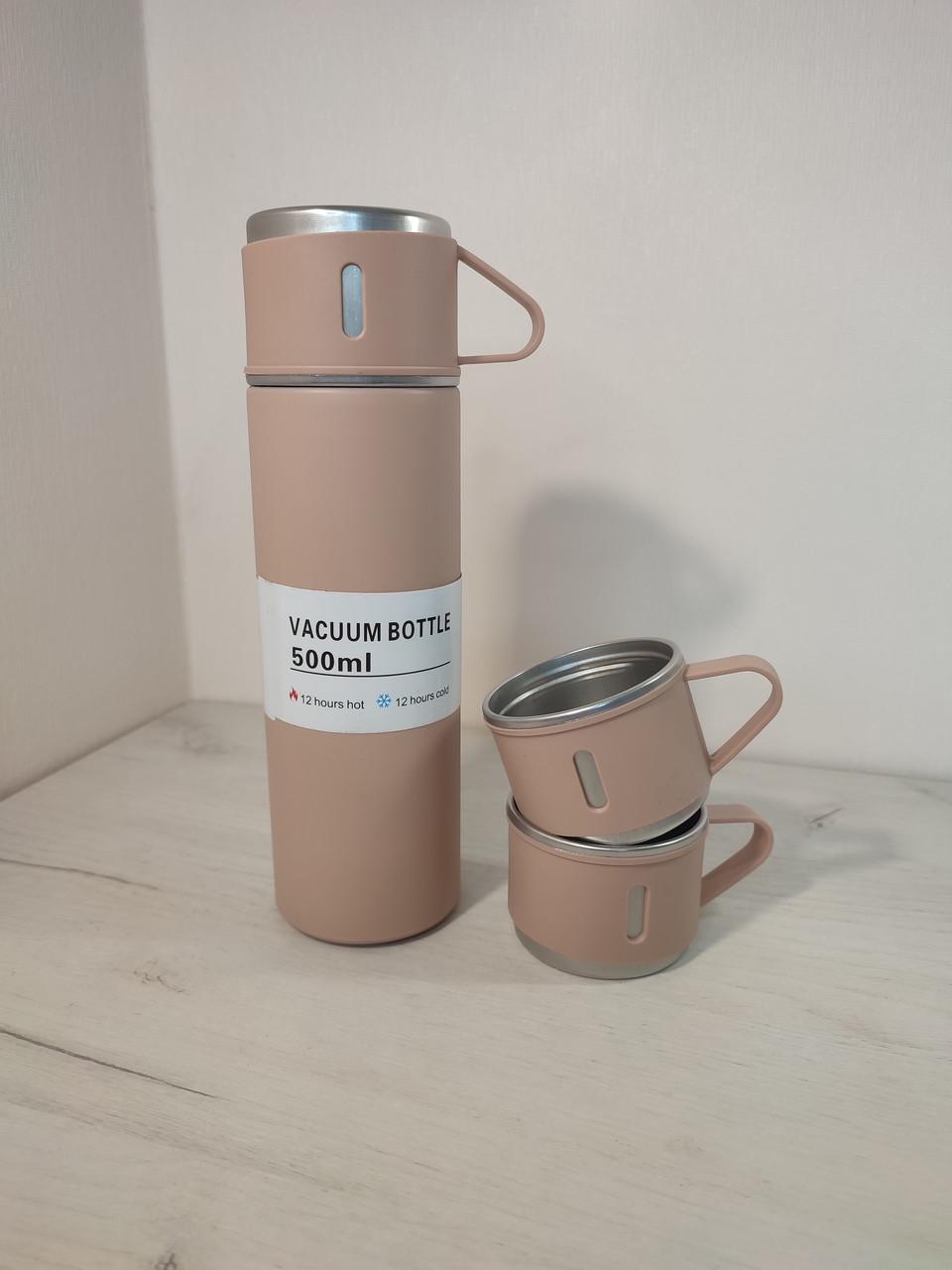 Термос Vacuum Flask SET вакуумный из нержавеющей стали Розовый - фото 5 Термос Vacuum Flask SET вакуумный из нержавеющей стали Розовый - фото 5