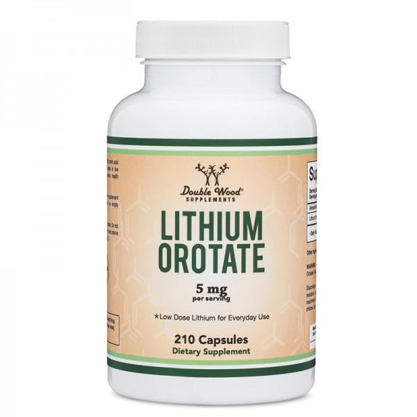 Литий Double Wood Supplements Lithium Orotate 5 mg 210 капсул