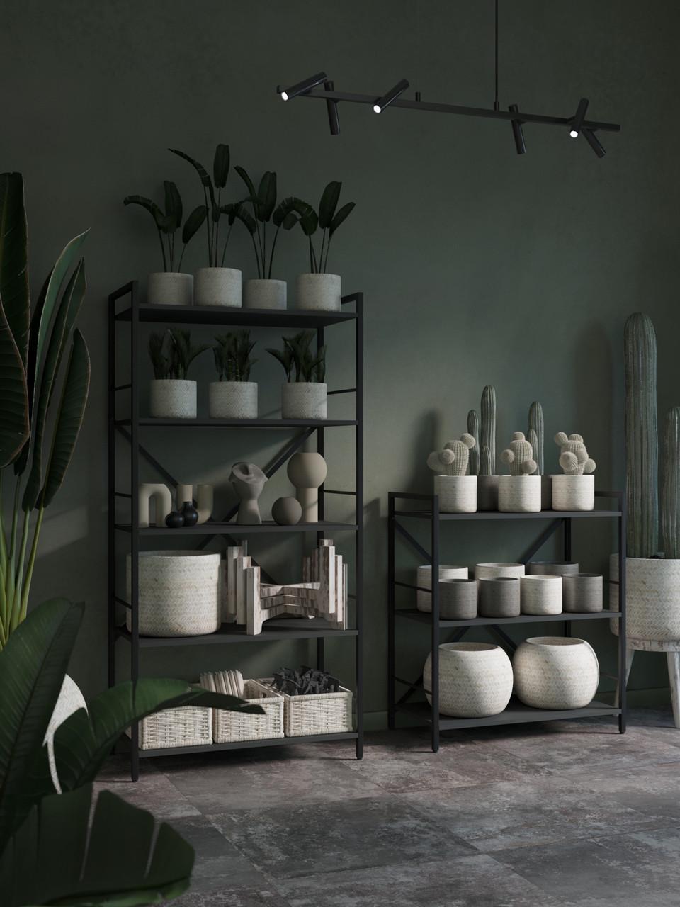 Стелаж Меткас Лофт 35 кг/полицю 6 полиць ЛДСП 1800x600x240 мм Антрацит (2640911723) - фото 9 Стелаж Меткас Лофт 35 кг/полицю 6 полиць ЛДСП 1800x600x240 мм Антрацит (2640911723) - фото 9