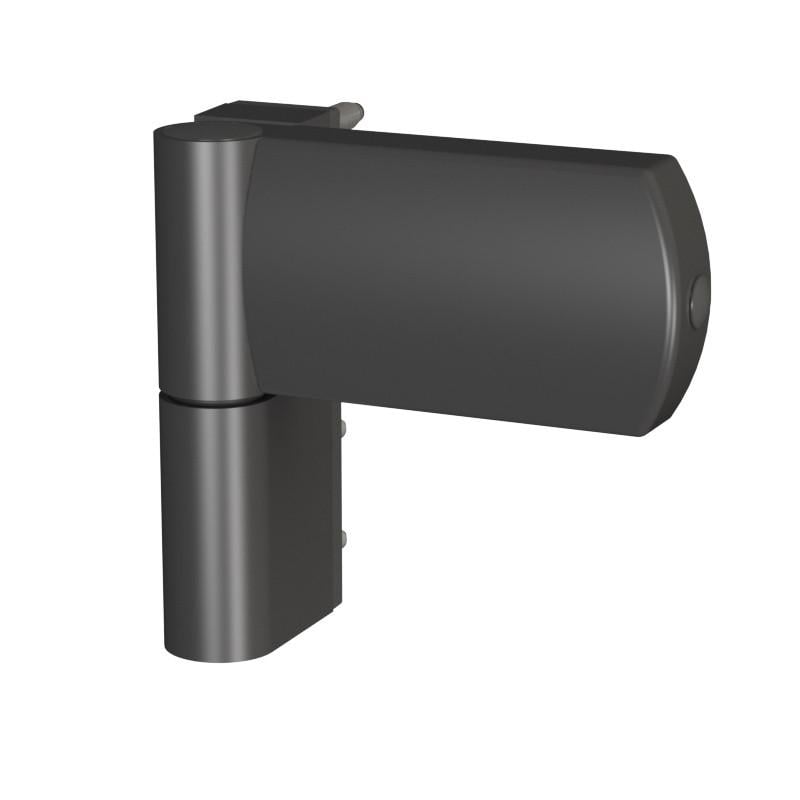 Петля дверная ASTEX AT27 3D для ПВХ дверей Антрацит (АТ27 RAL 7016) - фото 1