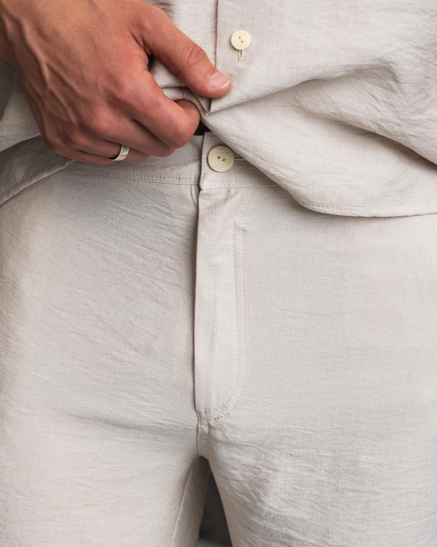 Шорти чоловічі класичні Aero лляні 4XL Бежевий (26377/2/7) - фото 5 Шорти чоловічі класичні Aero лляні 4XL Бежевий (26377/2/7) - фото 5