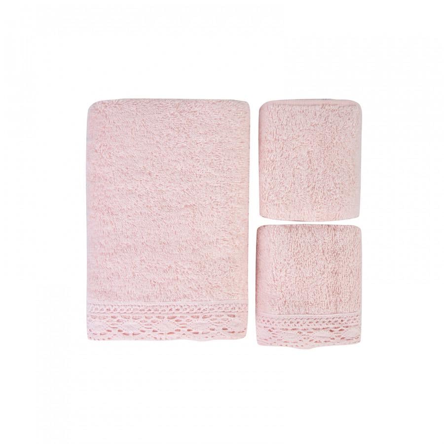 Набор полотенец Karaca Home Lola 30х50+50х90 3 шт. (svt-2000022279697)