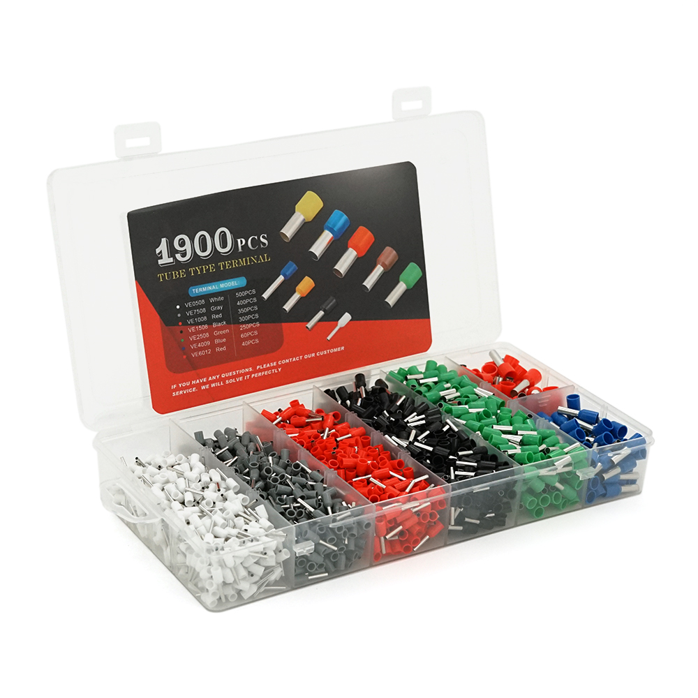 Набір клем та наконечників в боксі 1900 шт. (YUT_V11604)